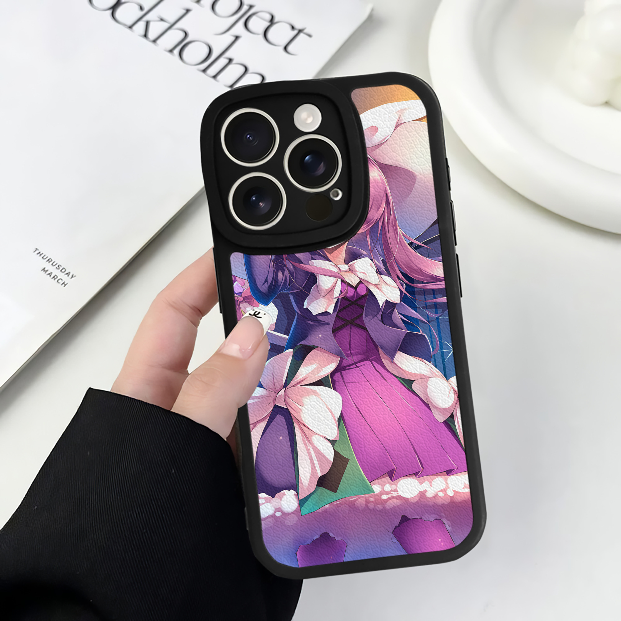 （画像用） 遊☆戯☆王 Yu-Gi-Oh! 【iPhone 16シリーズ対応】シリコンスマホケース（レザー調） 材質：シリコン